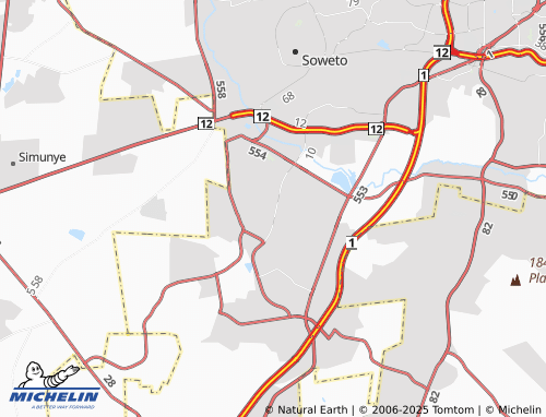 MICHELIN Lenasia South Extension 6 map - ViaMichelin