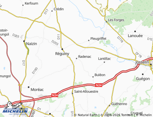Mappa MICHELIN Radenac - ViaMichelin