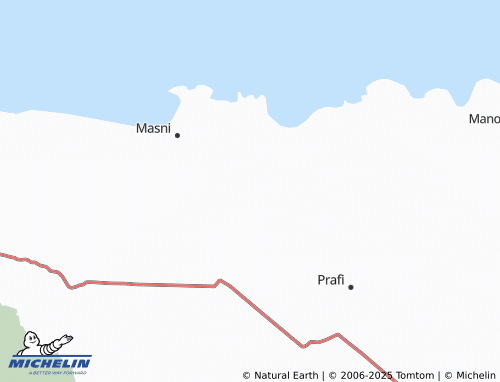 MICHELIN Kali Merah map - ViaMichelin