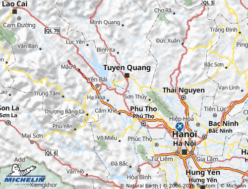 Mapa MICHELIN Đoan Hùng - ViaMichelin