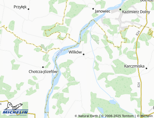 MICHELIN Wilków-Kolonia map - ViaMichelin