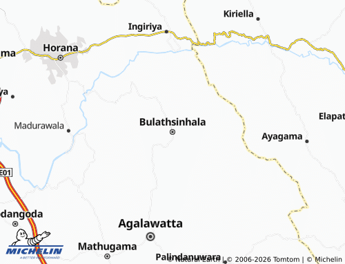 Mappa MICHELIN Bulathsinhala - ViaMichelin