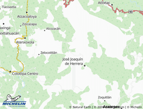 Kaart MICHELIN Agua Zarca - ViaMichelin