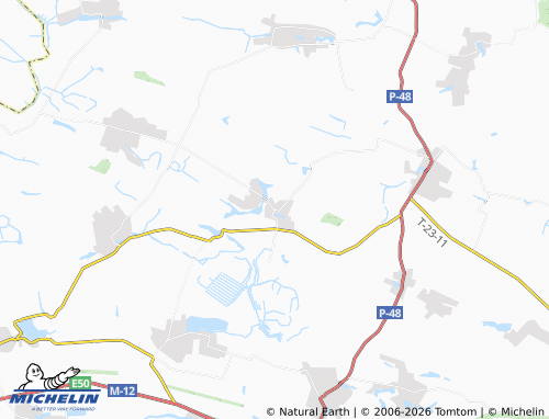 MICHELIN Klynyny map - ViaMichelin
