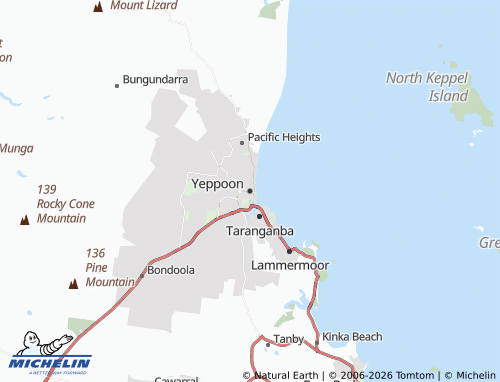 Mapa MICHELIN Yeppoon - ViaMichelin