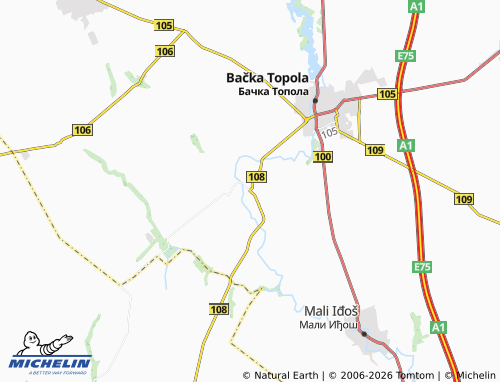 Mapa MICHELIN Bajša - ViaMichelin