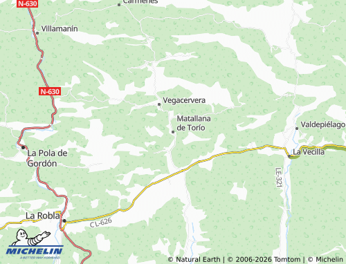 MICHELIN Matallana de Torío map - ViaMichelin