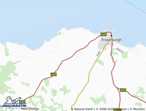 Carte MICHELIN Mid Ardlaw - ViaMichelin