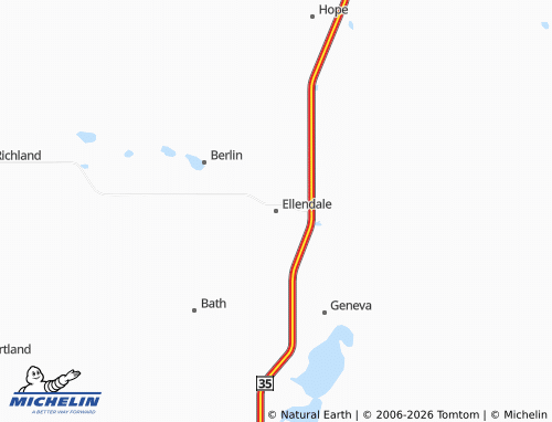Mapa MICHELIN Ellendale - ViaMichelin