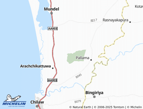 MICHELIN Pahala Attanganaya map - ViaMichelin