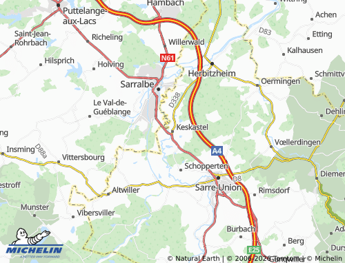 Mapa MICHELIN Keskastel - ViaMichelin