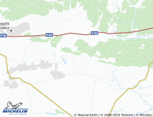 MICHELIN Klochky map - ViaMichelin