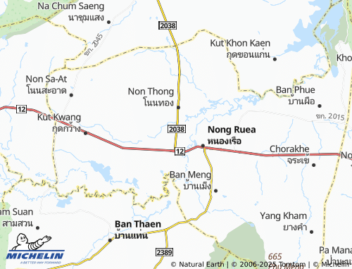 MICHELIN Non Than map - ViaMichelin