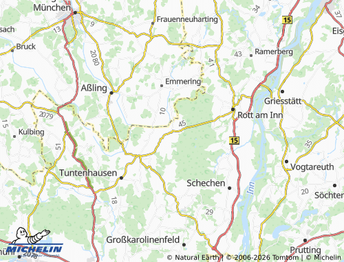 MICHELIN Dettendorf map - ViaMichelin