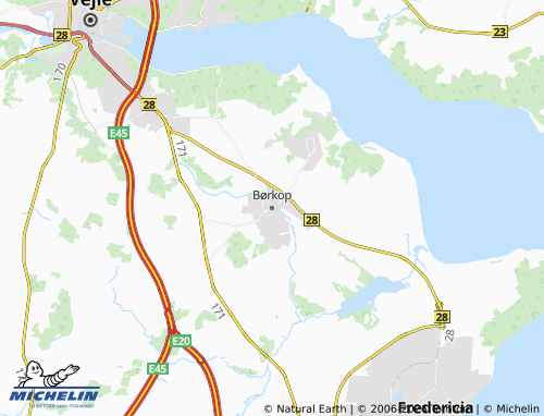 MICHELIN Børkop map - ViaMichelin