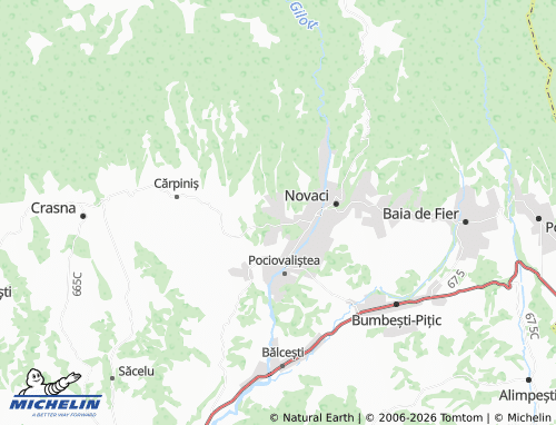 MICHELIN Hirișești map - ViaMichelin