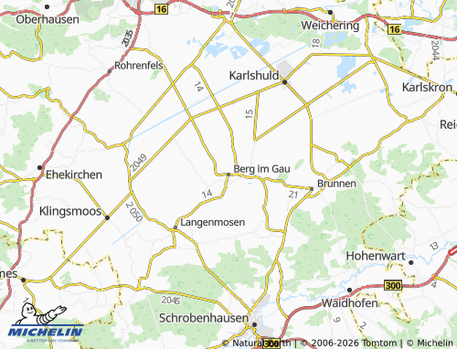 Carte MICHELIN Berg im Gau - ViaMichelin