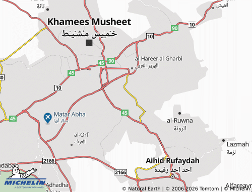 MICHELIN-Landkarte Sha'b Dhahban - ViaMichelin