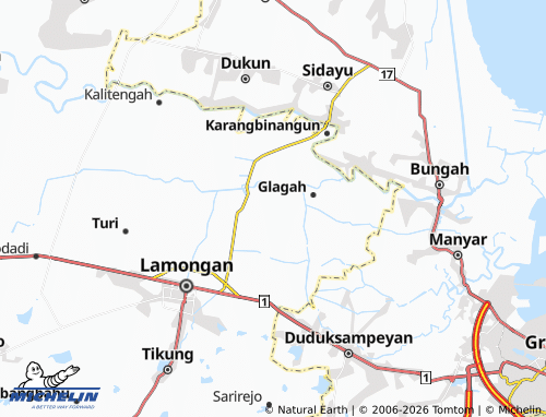 MICHELIN Gempolpendowo map - ViaMichelin