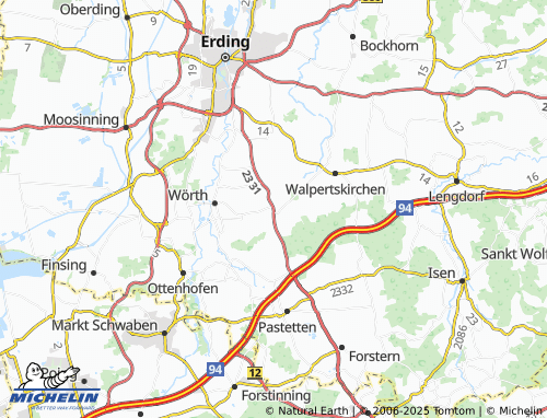 Mapa MICHELIN Hörlkofen - ViaMichelin
