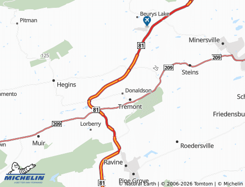 Carte MICHELIN Donaldson - ViaMichelin