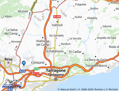 Mapa MICHELIN Perafort - ViaMichelin