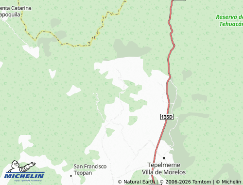 MICHELIN San Miguel Astatla map - ViaMichelin