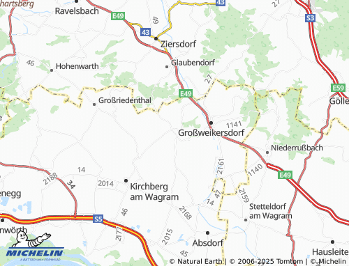 MICHELIN Ruppersthal map - ViaMichelin
