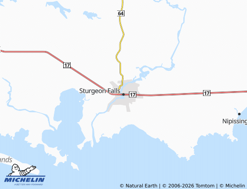 Mapa MICHELIN Sturgeon Falls - ViaMichelin