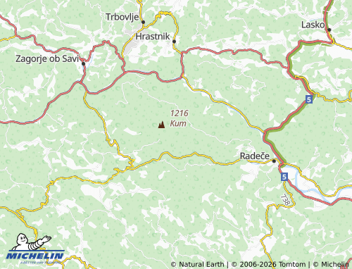Carte MICHELIN Ključevica - ViaMichelin