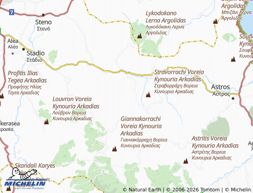 MICHELIN Vathia map - ViaMichelin