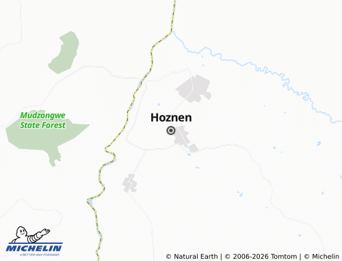 Mappa MICHELIN Hoznen - ViaMichelin