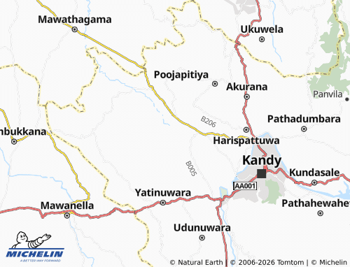 MICHELIN Palkumbura2 map - ViaMichelin