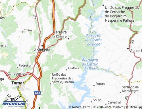 Mapa MICHELIN Carvalhais - ViaMichelin
