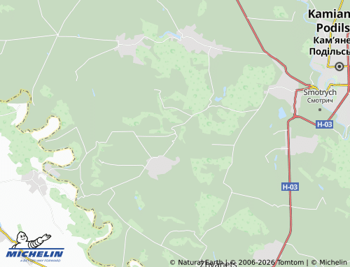 MICHELIN Rykhta map - ViaMichelin