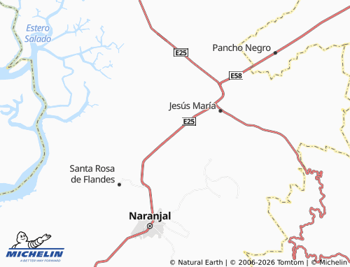 MICHELIN Cali Cando map - ViaMichelin