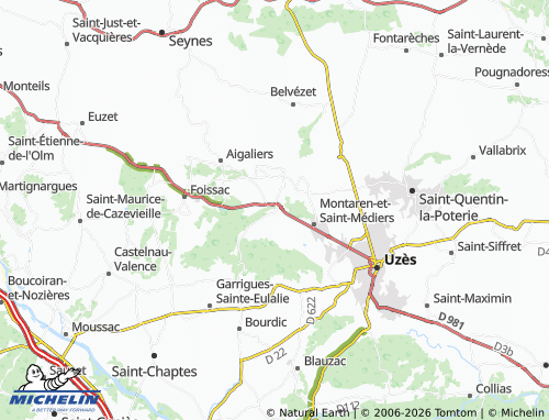 Carte MICHELIN Serviers-et-Labaume - ViaMichelin