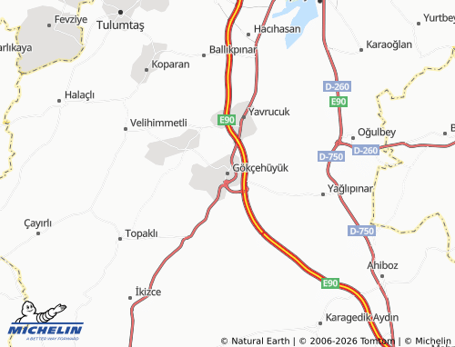 Mappa MICHELIN Gökçehüyük - ViaMichelin