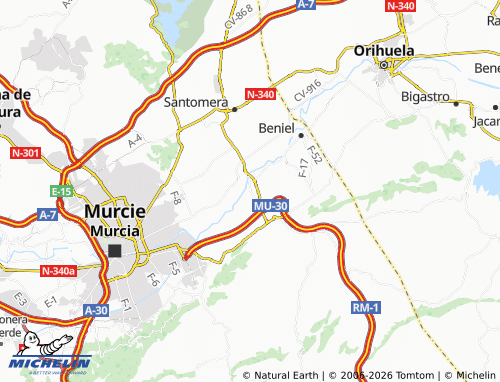 Mappa MICHELIN Alquerías - ViaMichelin