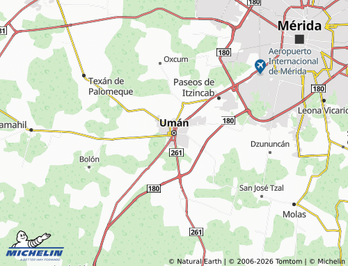 Mappa MICHELIN Umán - ViaMichelin