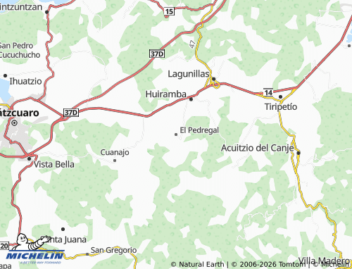 Mapa MICHELIN El Pedregal - ViaMichelin