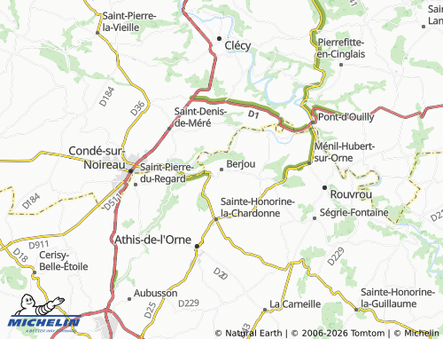 Mappa MICHELIN Berjou - ViaMichelin