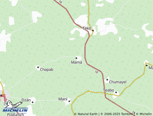 MICHELIN Mamá map - ViaMichelin