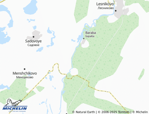 MICHELIN Novaya Zatobol'naya map - ViaMichelin