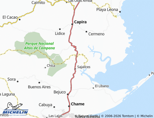 Mappa MICHELIN Sajalices de Chame - ViaMichelin