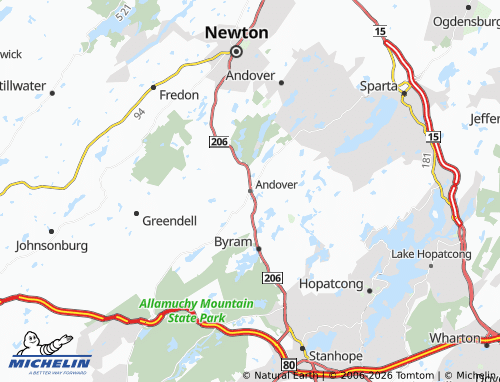 Mappa MICHELIN Andover - ViaMichelin