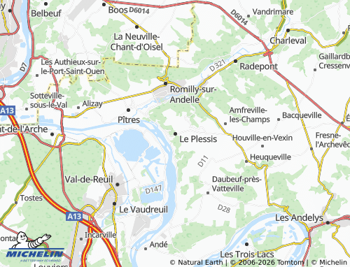 Mapa MICHELIN Le Plessis - ViaMichelin