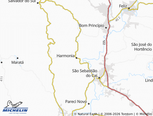Mapa MICHELIN Harmonia - ViaMichelin