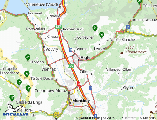 MICHELIN Aigle map - ViaMichelin