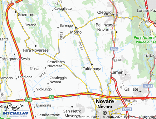 MICHELIN Morghengo map - ViaMichelin
